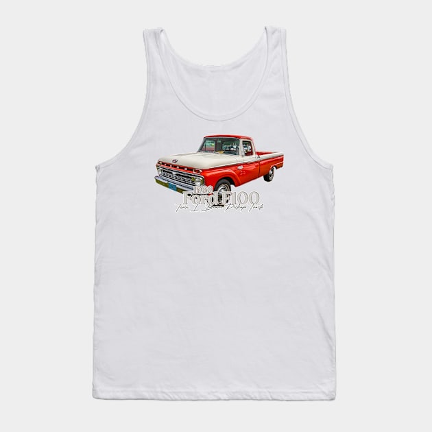 1966 Ford F100 Twin I Beam Pickup Truck Tank Top by Gestalt Imagery